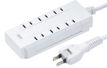 くるっと回る電源タップ